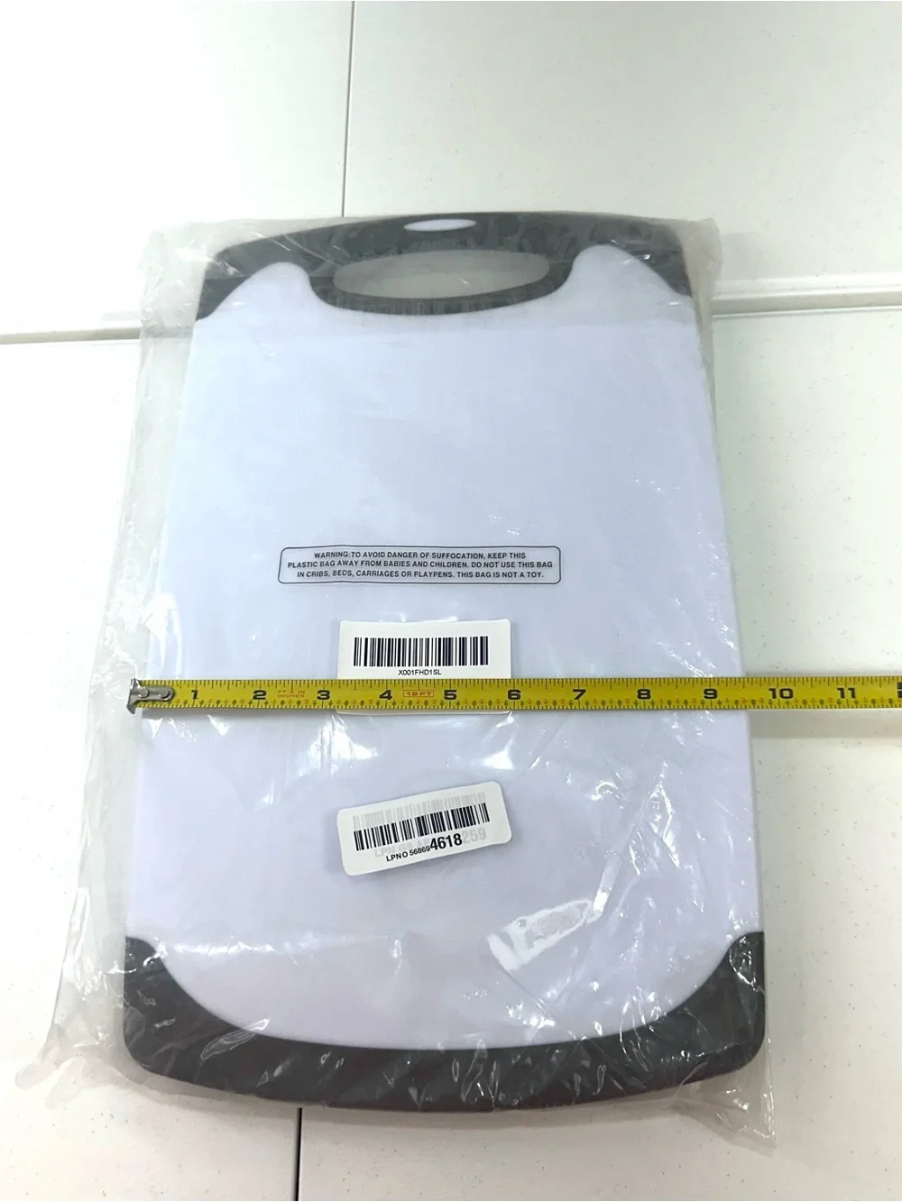 Homwe White and gray Cutting Board Set - 3 Pack